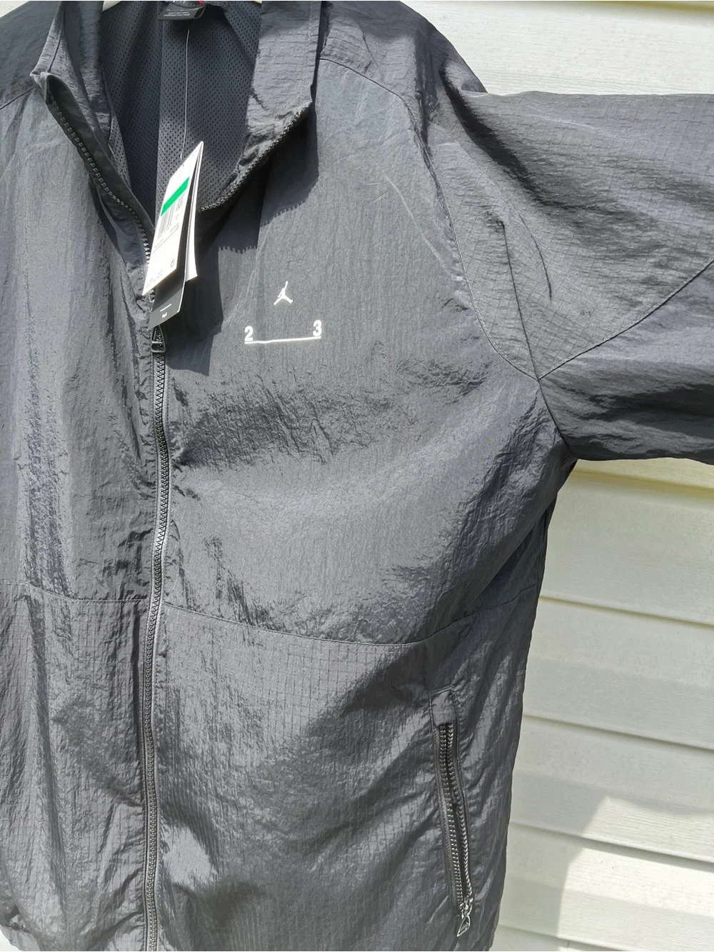 NEW Air Jordan size XL Mens Engineered Windbreaker Black Jacket